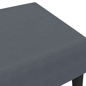 Υποπόδιο Σκούρο Γκρι 77x55x31 εκ. Βελούδινο