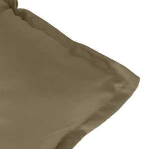 Μαξιλάρια Καρέκλας Κήπου Πλάτη 2τεμ Taupe 120x50x7 εκ. Ύφασμα - Pakobazaar