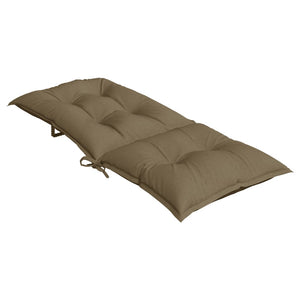 Μαξιλάρια Καρέκλας Κήπου Πλάτη 6τεμ Taupe 120x50x7 εκ. Ύφασμα - Pakobazaar