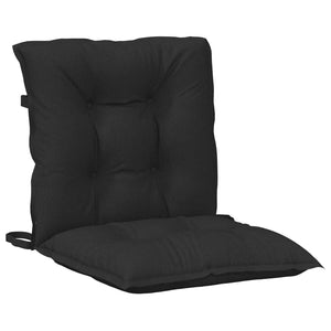 Σετ Μαξιλαριών για Χαμηλή Πολυθρόνα 2 pcs Μελανζέ Μαύρο - Pakobazaar