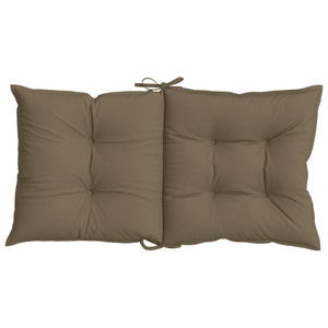 Μαξιλάρια Καρέκλας 4 τεμ. Taupe 100x50x7εκ. Ύφασμα - Pakobazaar