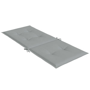 Μαξιλάρια Καρέκλας με Πλάτη 2 τεμ. Αν. Γκρι 120x50x4 εκ. Ύφασμα - Pakobazaar