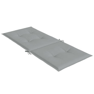 Μαξιλάρια Καρέκλας με Πλάτη 4 τεμ. Αν. Γκρι 120x50x4 εκ. Ύφασμα