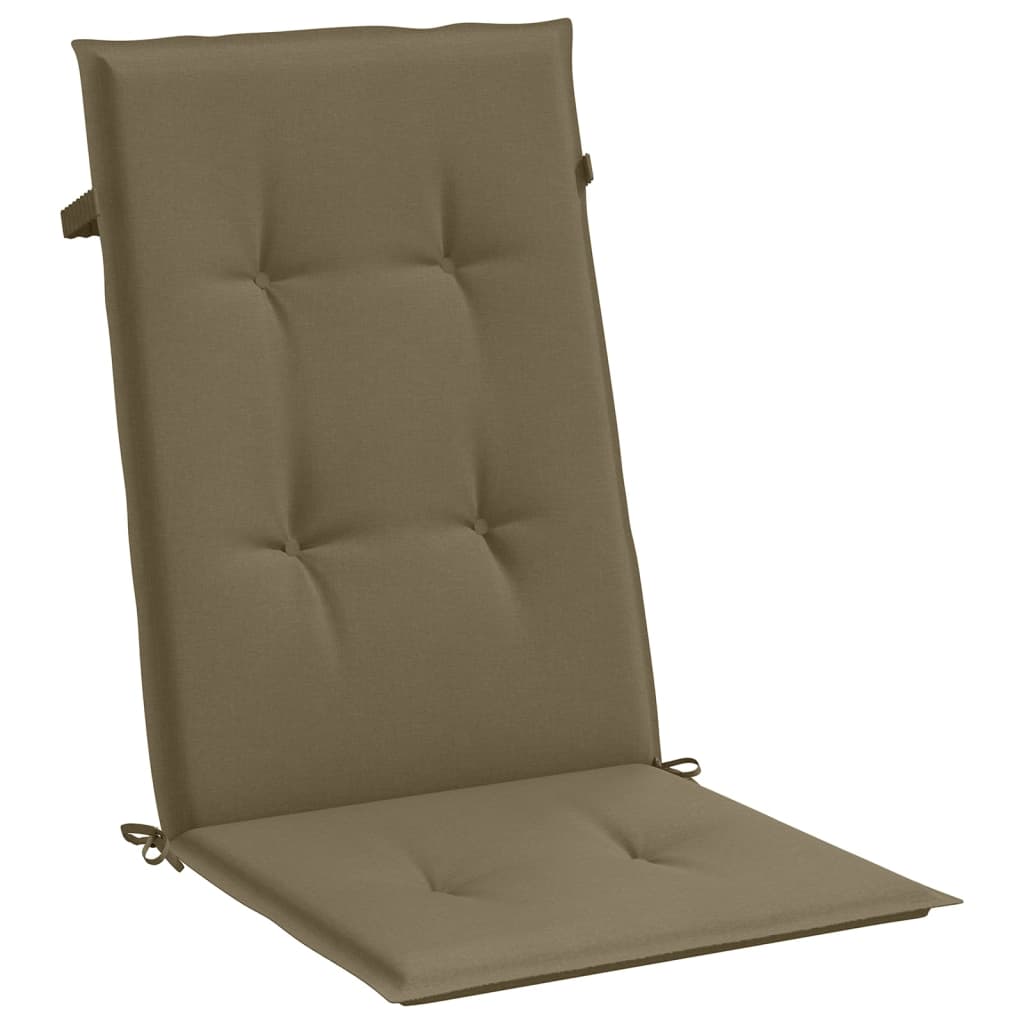 Μαξιλάρια Καρέκλας Κήπου Πλάτη 6τεμ Taupe 120x50x4 εκ. Ύφασμα
