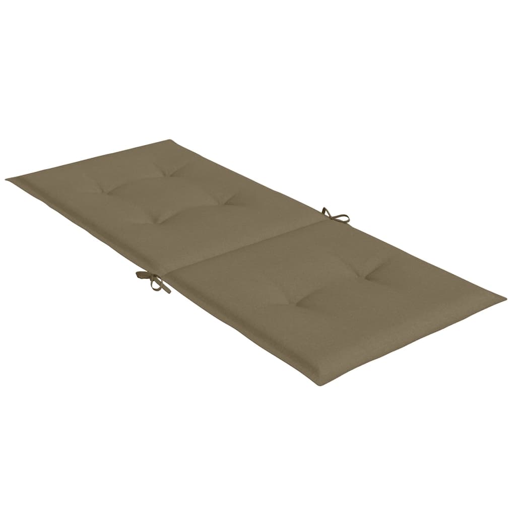 Μαξιλάρια Καρέκλας Κήπου Πλάτη 6τεμ Taupe 120x50x4 εκ. Ύφασμα