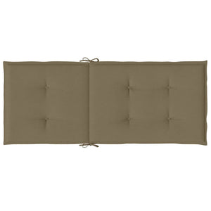 Μαξιλάρια Καρέκλας Κήπου Πλάτη 6τεμ Taupe 120x50x4 εκ. Ύφασμα