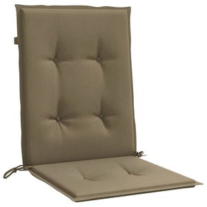 Μαξιλάρια Καρέκλας με Πλάτη 2 τεμ. Taupe 100x50x4 εκ. Ύφασμα