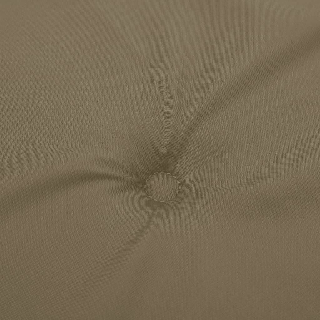 Μαξιλάρια Καρέκλας με Πλάτη 2 τεμ. Taupe 100x50x4 εκ. Ύφασμα