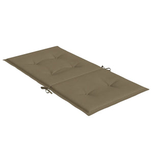 Μαξιλάρια Καρέκλας με Πλάτη 4 τεμ. Taupe 100x50x4 εκ. Ύφασμα - Pakobazaar