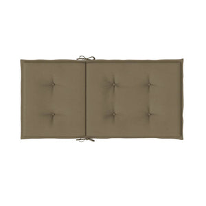 Μαξιλάρια Καρέκλας με Πλάτη 4 τεμ. Taupe 100x50x4 εκ. Ύφασμα - Pakobazaar