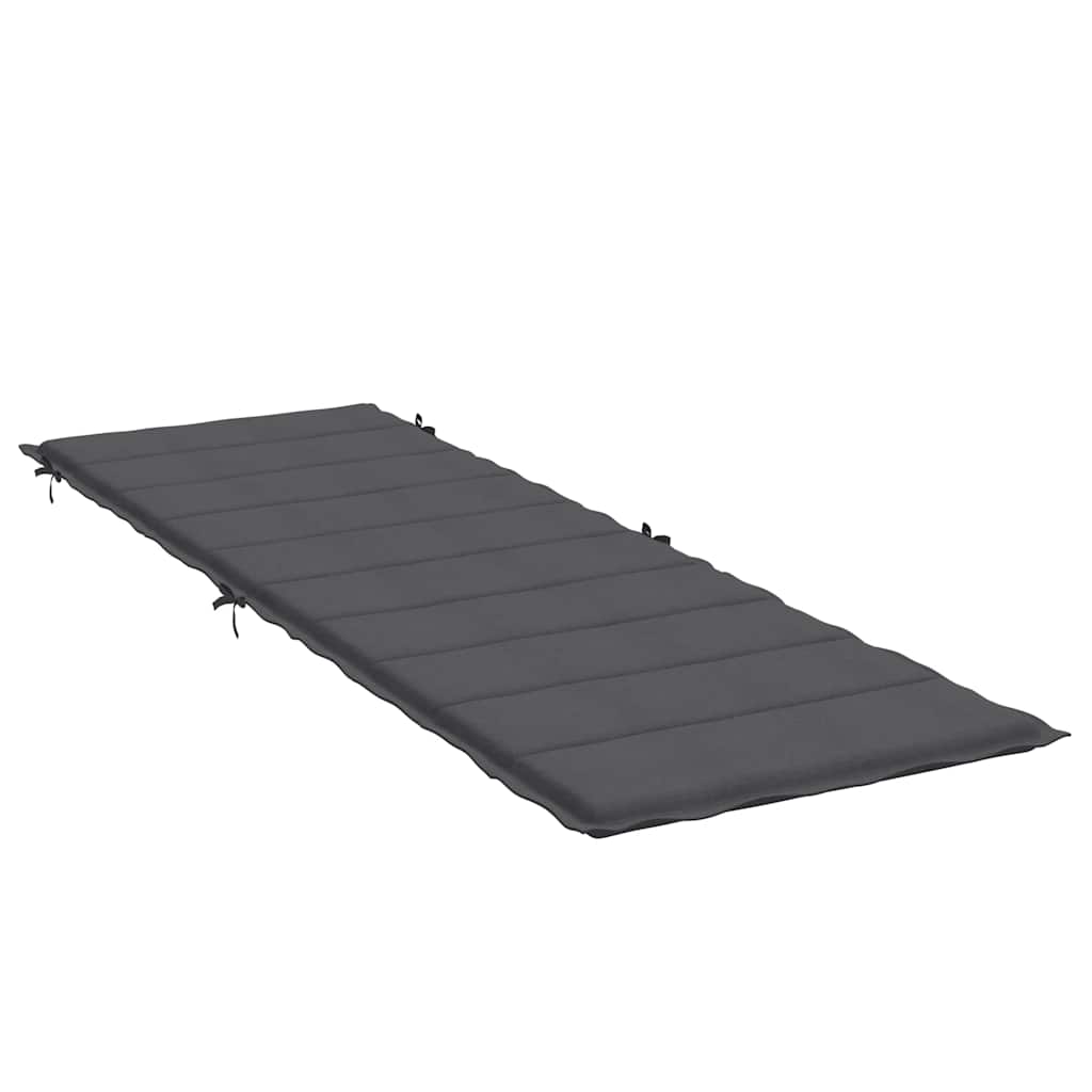 Μαξιλάρι Ξαπλώστρας Ανθρακί 186x58x4 εκ. Ύφασμα - Pakobazaar