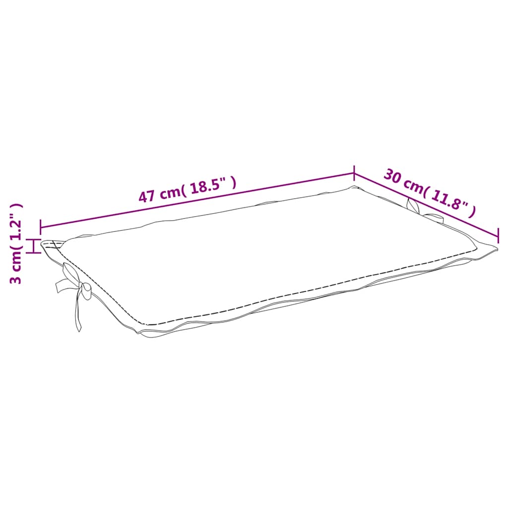 Μαξιλάρι Ξαπλώστρας Ανθρακί 186x58x4 εκ. Ύφασμα - Pakobazaar