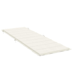 Μαξιλάρι Ξαπλώστρας Κρεμ 186x58x4 εκ. Ύφασμα - Pakobazaar