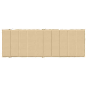 Μαξιλάρι Ξαπλώστρας Μπεζ 186x58x4 εκ. Ύφασμα - Pakobazaar