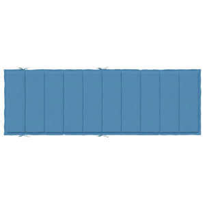 Μαξιλάρι Ξαπλώστρας Μπλε 186x58x4 εκ. Ύφασμα - Pakobazaar