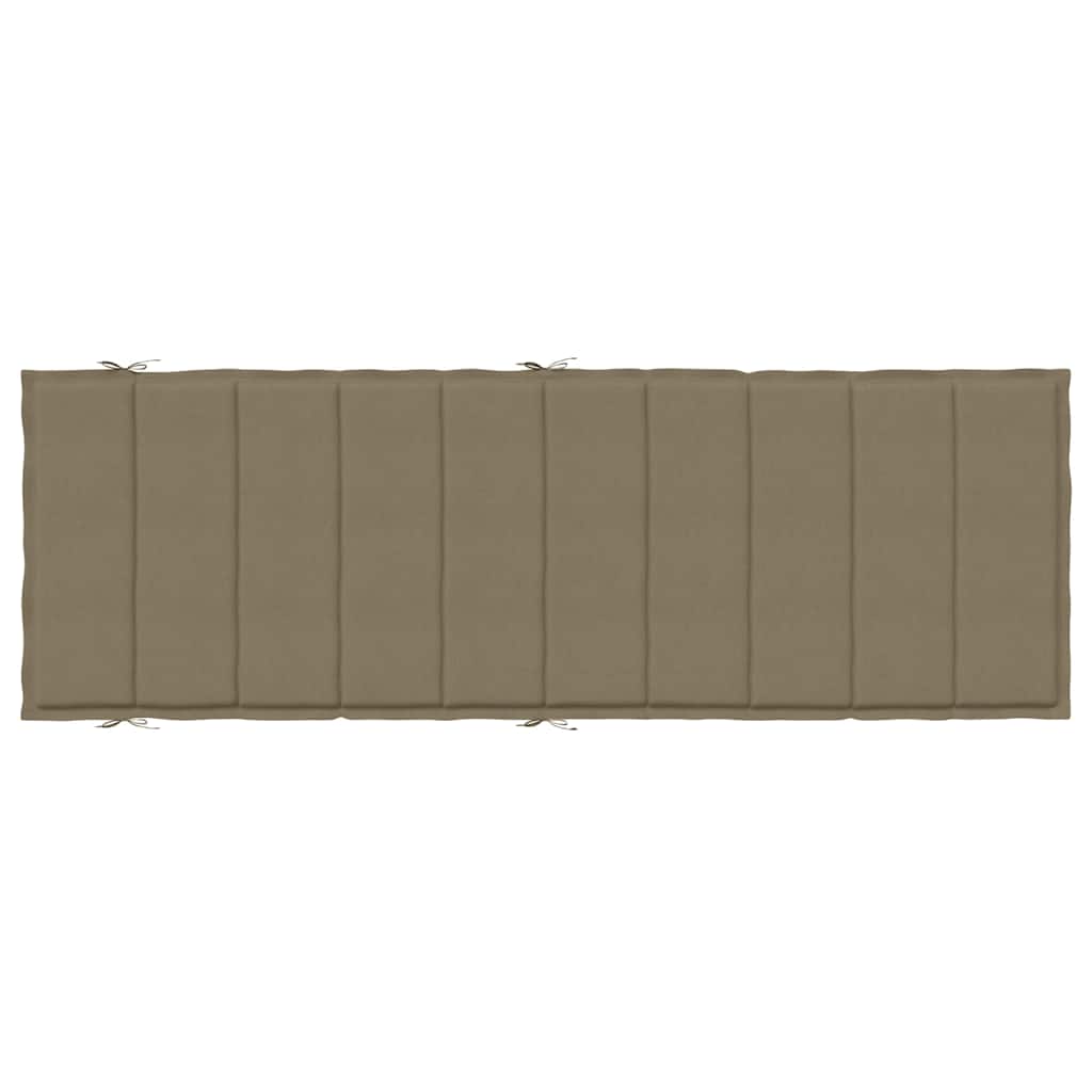 Μαξιλάρι Ξαπλώστρας Taupe 186x58x4 εκ. Ύφασμα - Pakobazaar
