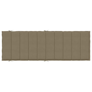 Μαξιλάρι Ξαπλώστρας Taupe 186x58x4 εκ. Ύφασμα - Pakobazaar