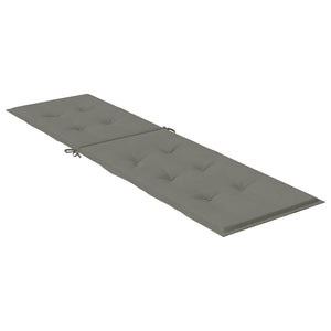 Μαξιλάρι Σεζλόνγκ Σκούρο Γκρι (75+105) x 50 x 4 εκ. Υφασμάτινη
