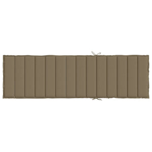 Μαξιλάρι Ξαπλώστρας Taupe Μελανζέ 200x60x4 εκ. Ύφασμα - Pakobazaar