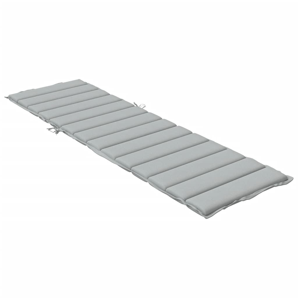 Μαξιλάρι Ξαπλώστρας Ανοιχτό Γκρι 200x70x4 εκ. Ύφασμα - Pakobazaar