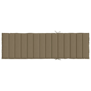 Μαξιλάρι Ξαπλώστρας Taupe Μελανζέ 200x70x4 εκ. Ύφασμα - Pakobazaar