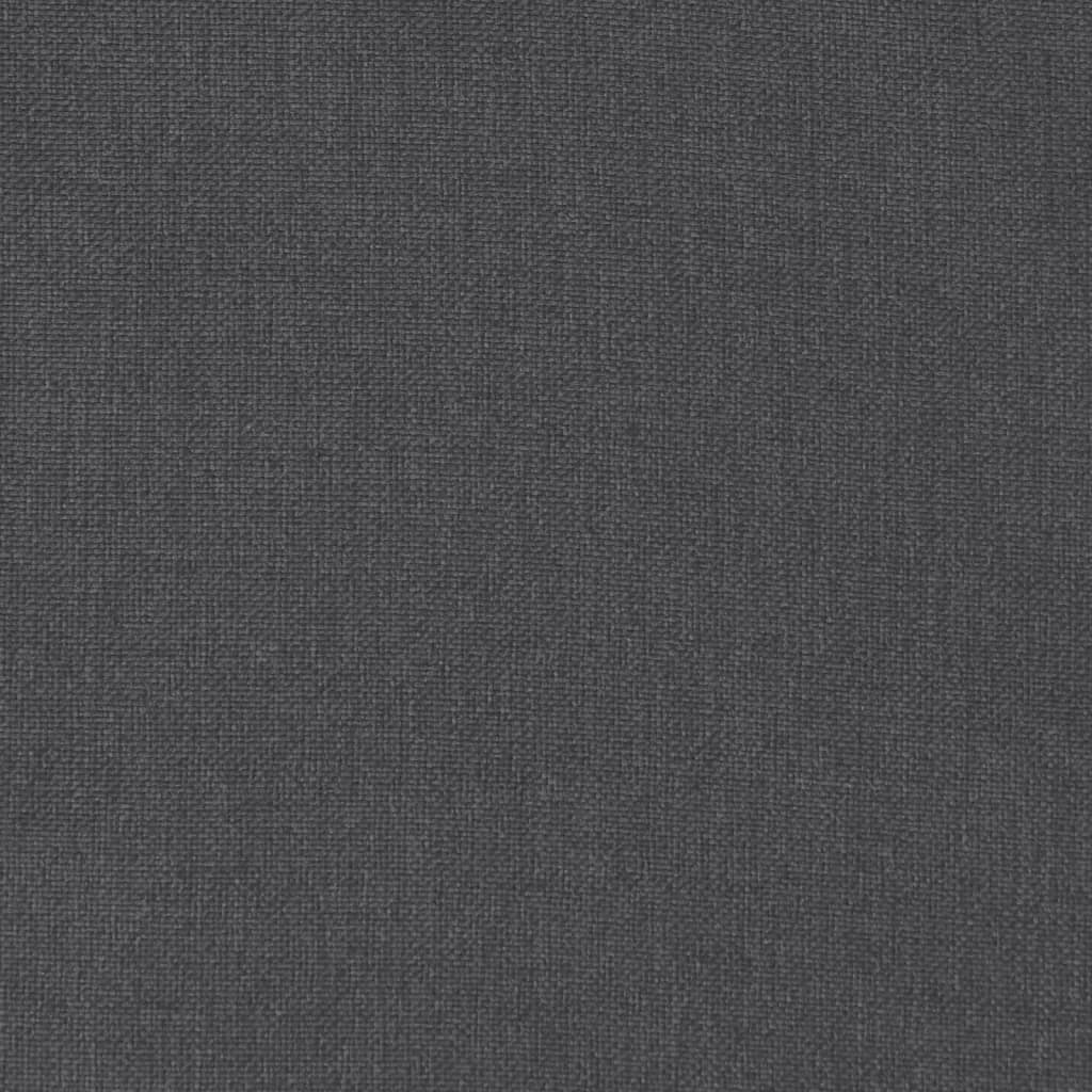 Μαξιλάρι Πάγκου Κήπου Ανθρακί Μελανζέ 120x50x7 εκ. Ύφασμα