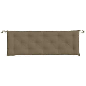 Μαξιλάρια Πάγκου Κήπου 2 Τεμ. Taupe Μελανζέ 150x50x7 εκ. Ύφ.