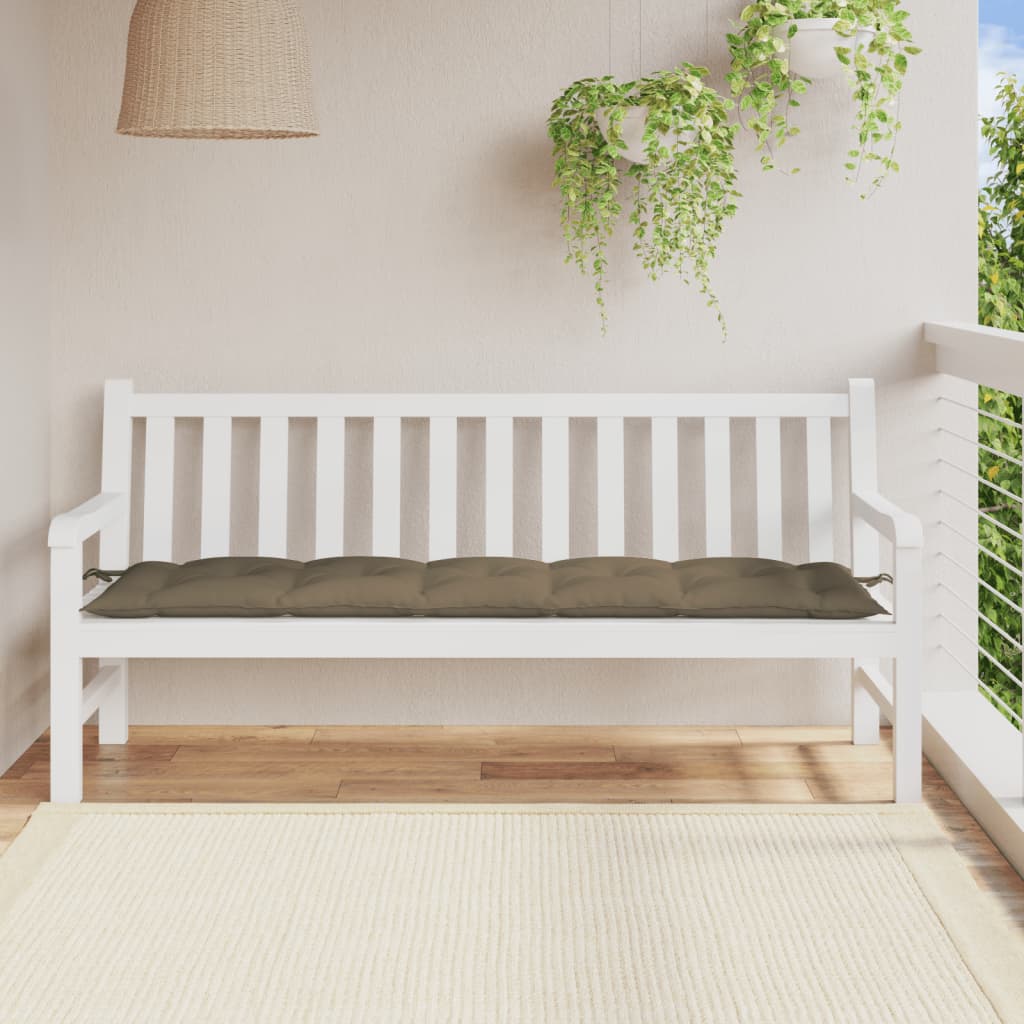 Μαξιλάρι Πάγκου Κήπου Taupe Μελανζέ 180x50x7 εκ. Ύφασμα