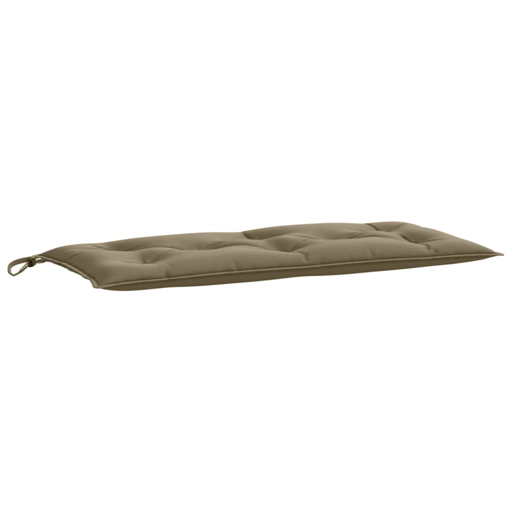 Μαξιλάρια Πάγκου Κήπου 2 τεμ. Taupe Μελανζέ 100x50x7 εκ. Ύφ.