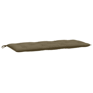 Μαξιλάρια Πάγκου Κήπου 2 τεμ. Taupe Μελανζέ 120x50x7 εκ. Ύφ.