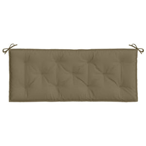 Μαξιλάρια Πάγκου Κήπου 2 τεμ. Taupe Μελανζέ 120x50x7 εκ. Ύφ.