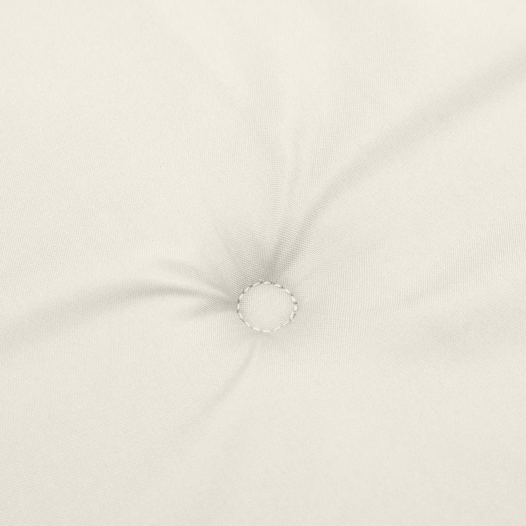 Μαξιλάρι Πάγκου Κήπου Κρεμ Μελανζέ 180x50x7 εκ. Ύφασμα