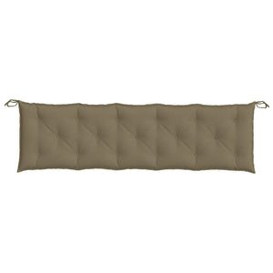 Μαξιλάρια Πάγκου Κήπου 2 τεμ. Taupe Μελανζέ 180x50x7 εκ. Ύφ.
