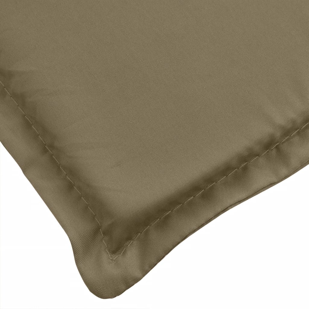 Μαξιλάρια Πάγκου Κήπου 2 τεμ. Taupe Μελανζέ 200x50x7 εκ. Ύφ. - Pakobazaar