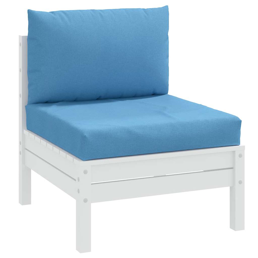 Μαξιλάρια από Παλέτες 2 τεμ. από Ύφασμα Melange Blue - Pakobazaar