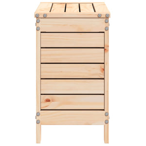 Υποπόδιο Κήπου 62x31,5x52 εκ. από Μασίφ Ξύλο Πεύκου - Pakobazaar