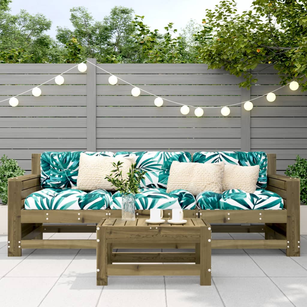 Υποπόδιο Κήπου 62 x 30 x 32 εκ. από Εμποτισμένο Ξύλο Πεύκου - Pakobazaar