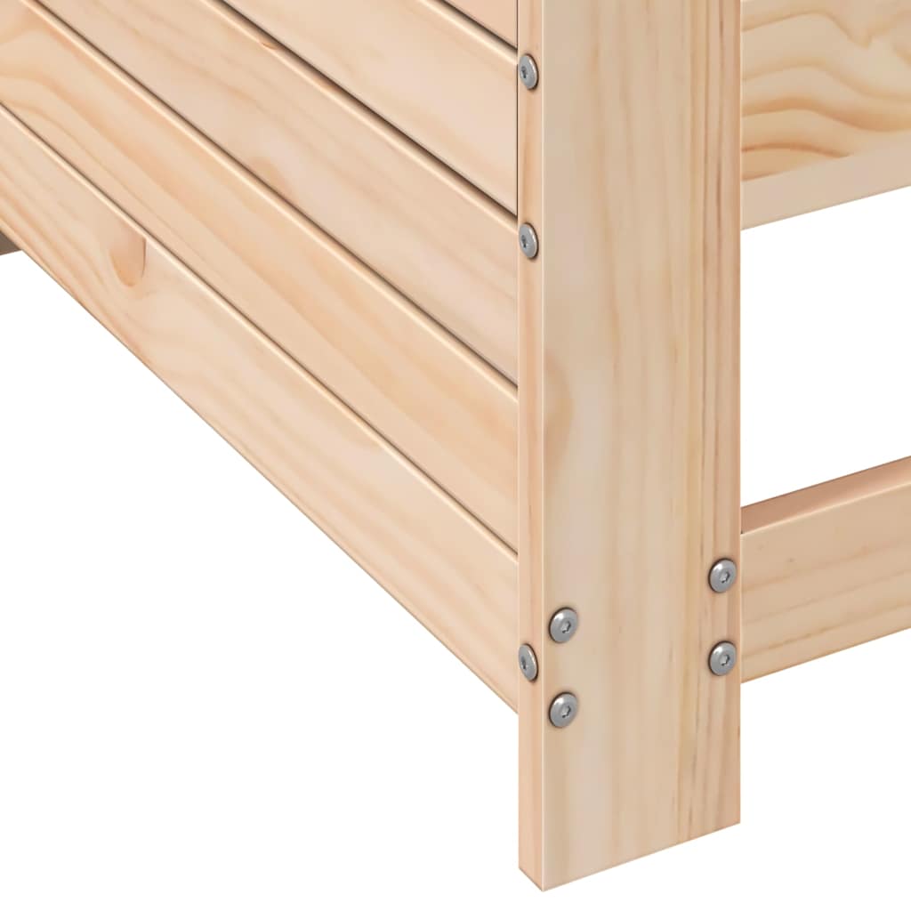 Καναπές Κήπου με Μπράτσα από Μασίφ Ξύλο Πεύκου με Μαξιλάρι - Pakobazaar