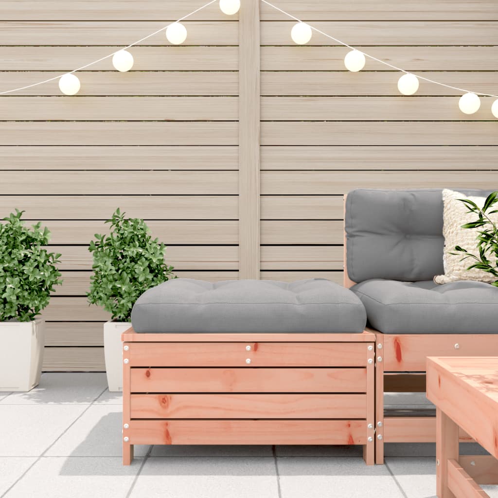 Υποπόδιο Κήπου με Μαξιλάρι από Μασίφ Ξύλο Ψευδοτσούγκας - Pakobazaar