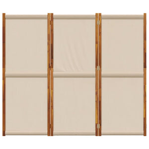Διαχωριστικό Δωματίου με 3 Πάνελ Taupe 210 x 180 εκ.
