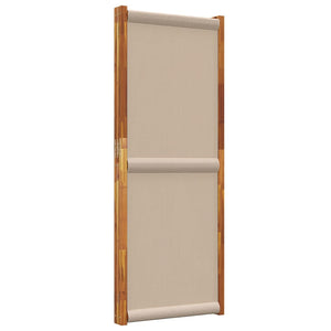 Διαχωριστικό Δωματίου με 3 Πάνελ Taupe 210 x 180 εκ.