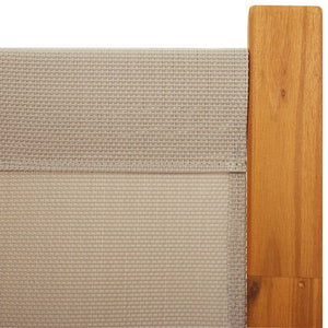 Διαχωριστικό Δωματίου με 5 Πάνελ Taupe 250 x 180 εκ.