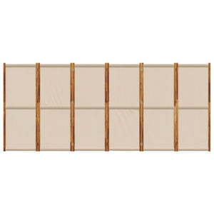Διαχωριστικό Δωματίου με 6 Πάνελ Taupe 420 x 180 εκ.