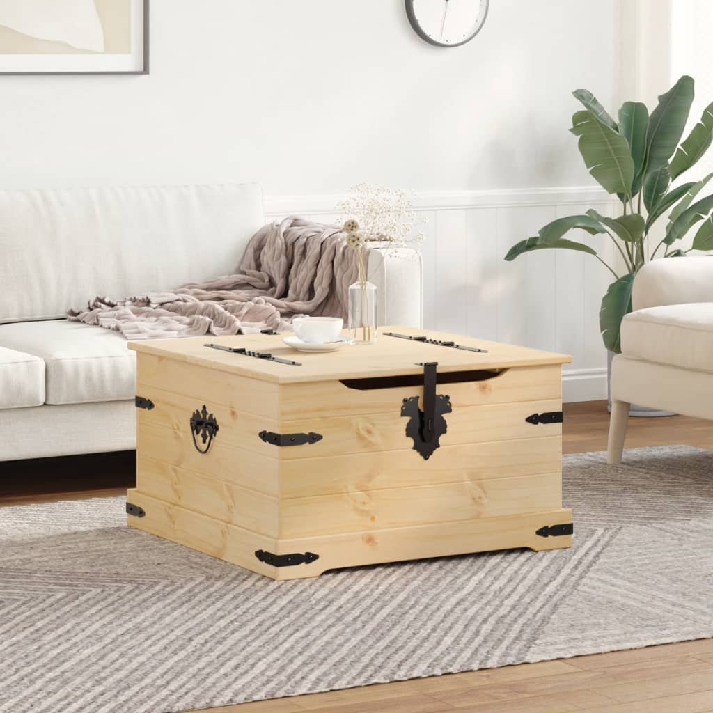 Κουτί Αποθήκευσης Corona 78 x 78 x 45 εκ. από Μασίφ Ξύλο Πεύκου - Pakobazaar
