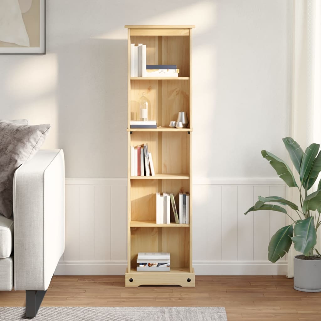Βιβλιοθήκη Corona 46x20x170 εκ. από Μασίφ Ξύλο Πεύκου - Pakobazaar