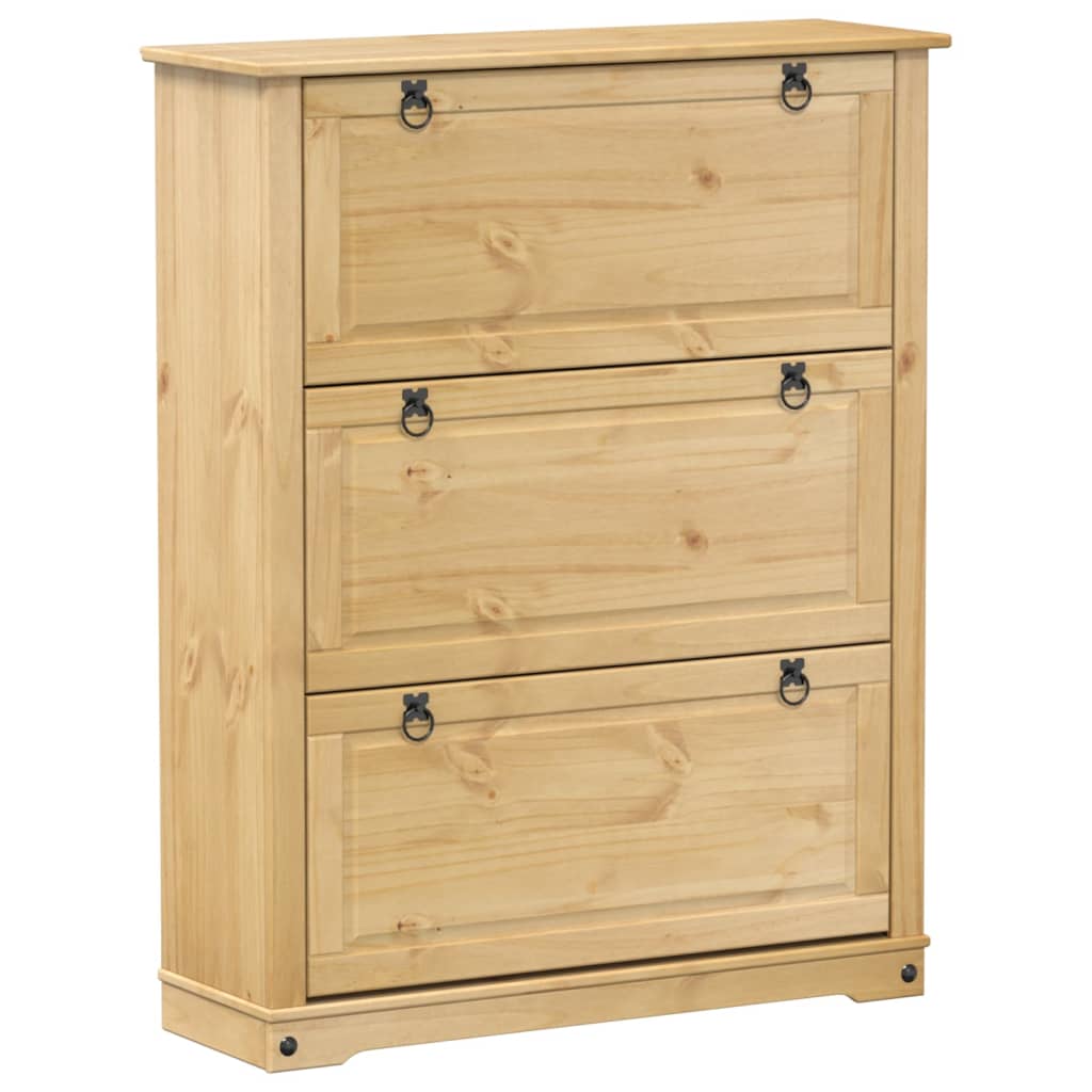 Παπουτσοθήκη Corona 99x32x124,5 εκ. από Μασίφ Ξύλο Πεύκου - Pakobazaar