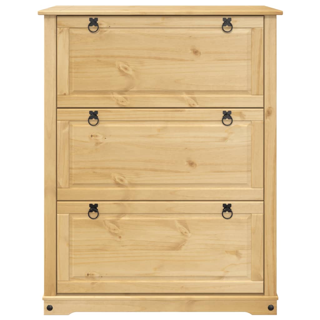 Παπουτσοθήκη Corona 99x32x124,5 εκ. από Μασίφ Ξύλο Πεύκου - Pakobazaar
