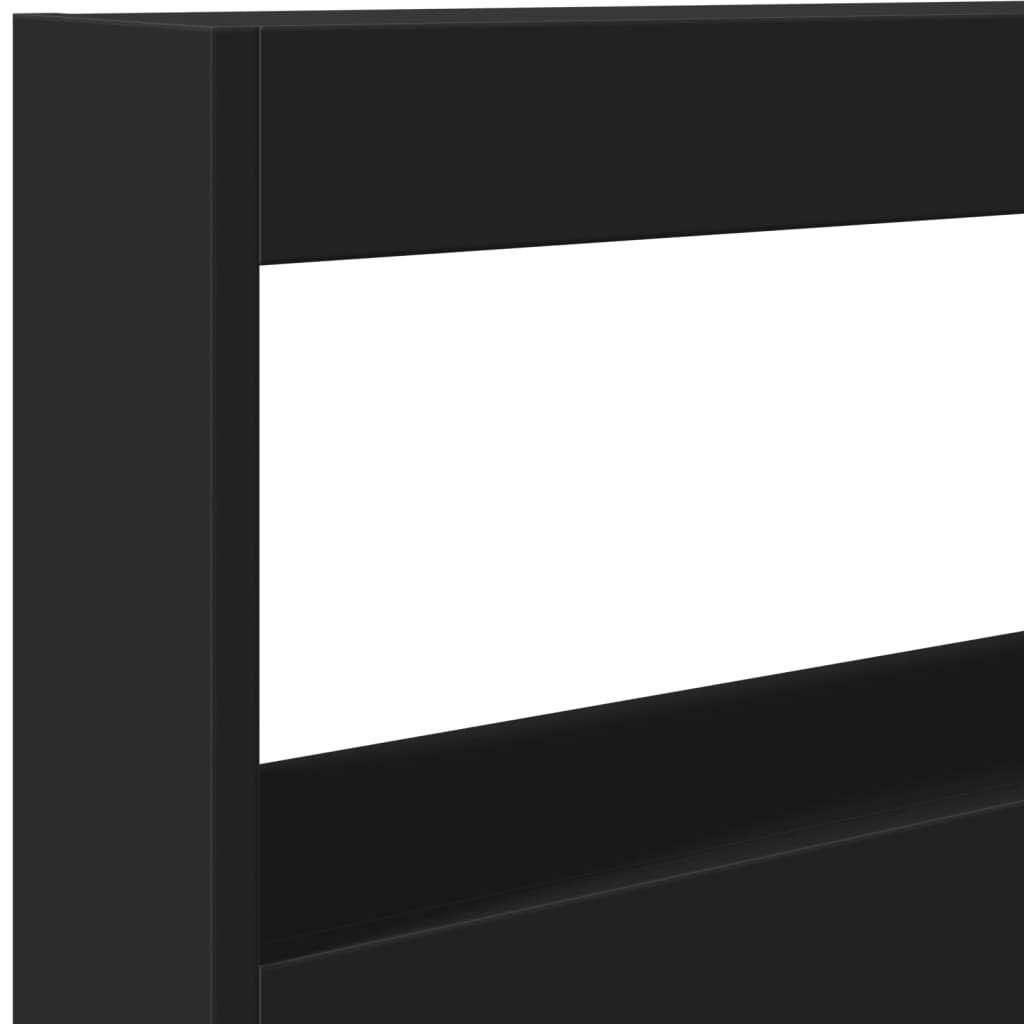 Κεφαλάρι με Αποθηκευτικό Χώρο και LED Μαύρο 120 x 17 x 102 εκ. - Pakobazaar