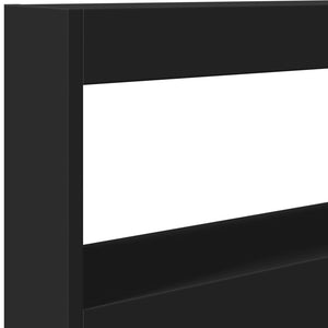 Κεφαλάρι με Αποθηκευτικό Χώρο και LED Μαύρο 120 x 17 x 102 εκ. - Pakobazaar