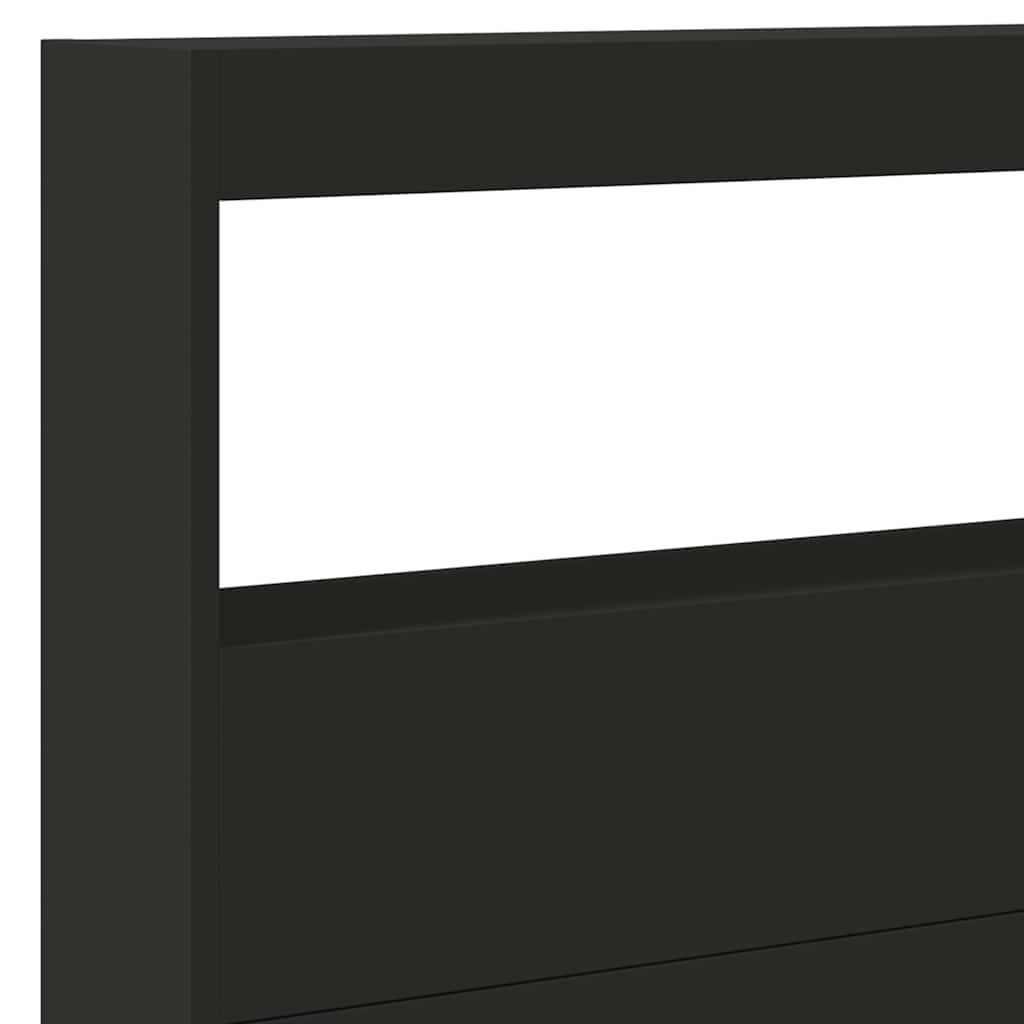 Κεφαλάρι με Αποθηκευτικό Χώρο και LED Μαύρο 220 x 17 x 102 εκ. - Pakobazaar